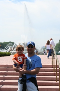 Spending time at the Buckingham Fountain